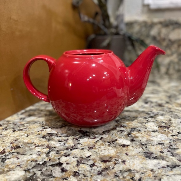 Sale‼️Red Tea Pot - vintage Tea Pot Design In England. No Lid As Is Preowned - Picture 4 of 8